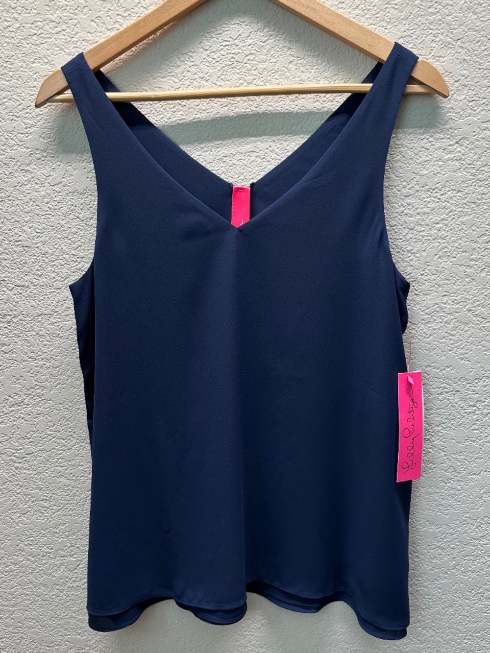 NEW Lilly Pulitzer Florin Reversible Tank Top Size S Navy Basic Versatile Staple